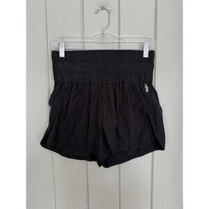 Free People Movement The Way Home Shorts Black M Medium Yoga Gym Running
